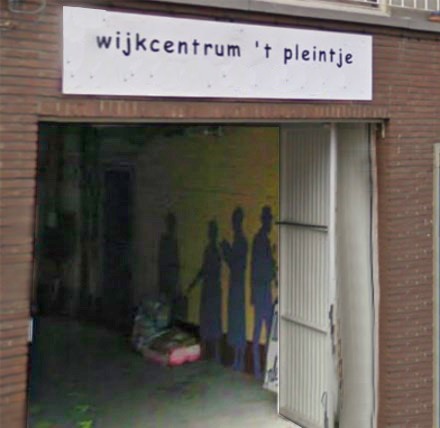 Clubhuis Pleintje ingang
